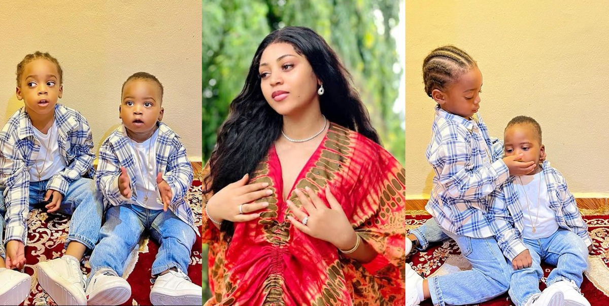 Regina Daniels Proud Mum