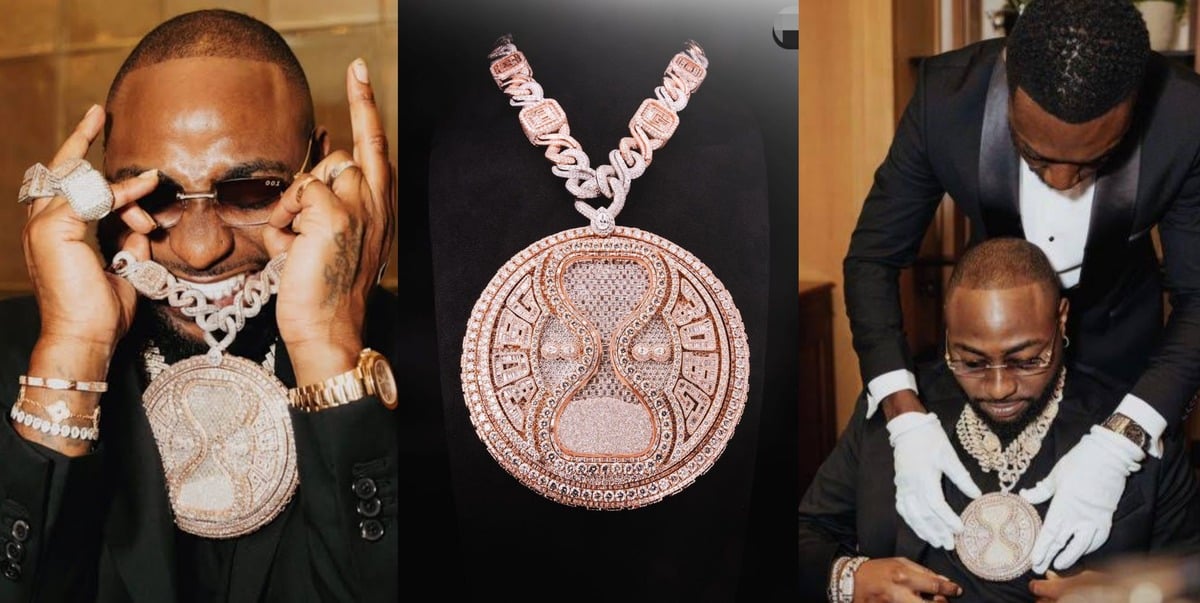 Davido Timeless Diamond Pendant Chain