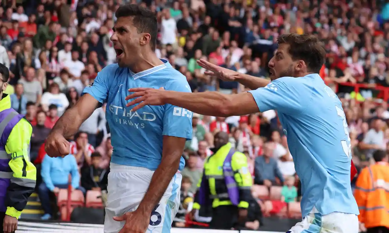 Manchester City back to top of Premier League after defeating Sheffield United