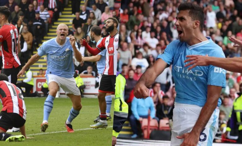 Manchester City back to top of Premier League after defeating Sheffield United
