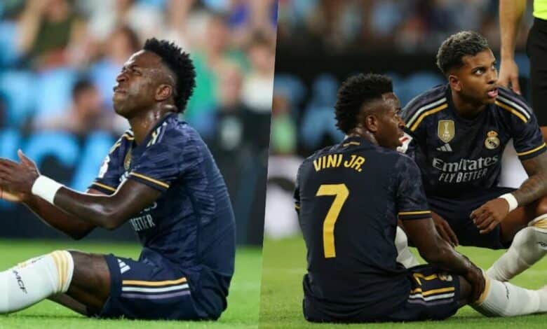 Vinicius Junior out for six weeks after injury