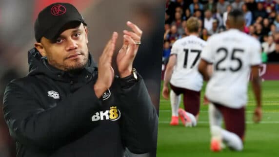 Vincent Kompany slams Burnley fans booing players for taking the knee