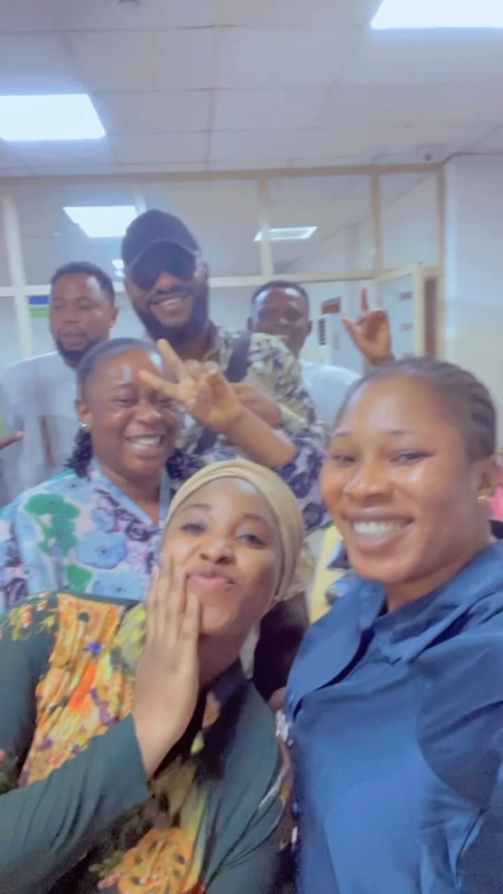 Yul Edochie gushes as fans shower him endless love in Abuja (Video)