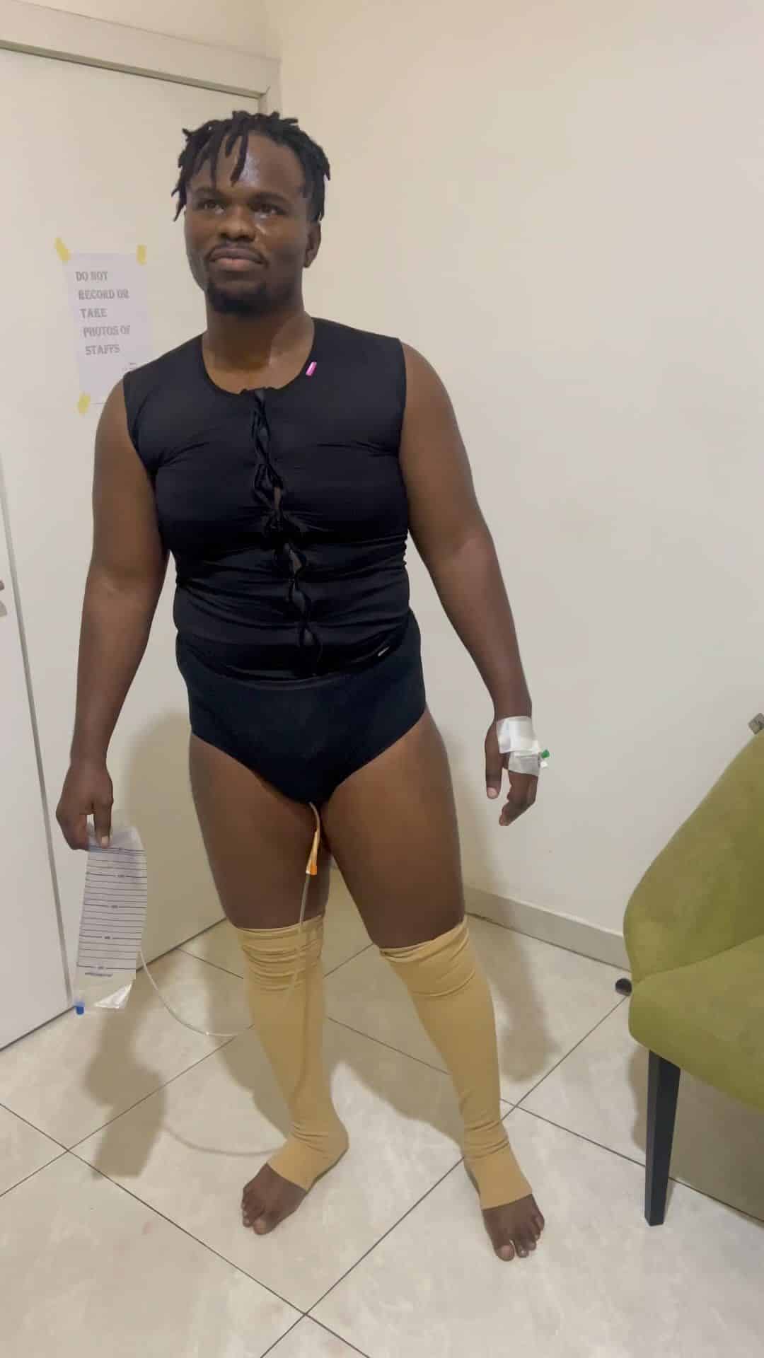 Tosin Silverdam undergoes liposuction surgery, shares recovery journey (Video)