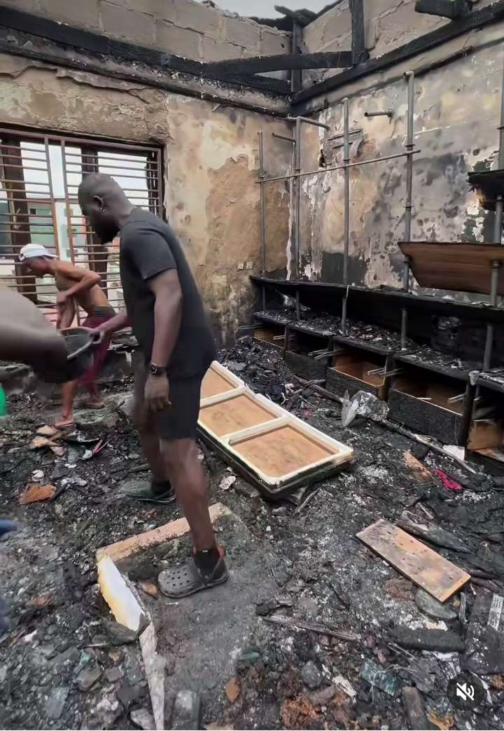 AY Makun's house fire accident aftermath 