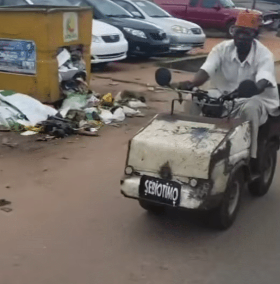 Talented Nigerian Man Takes Motor Car To The Street 