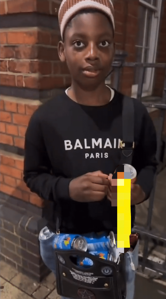 Kid brother packed packed all extra drinks and snacks as takeaway