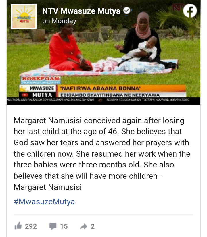 "God saw my tears" - 46-year-old woman welcomes triplets after losing 2 sons