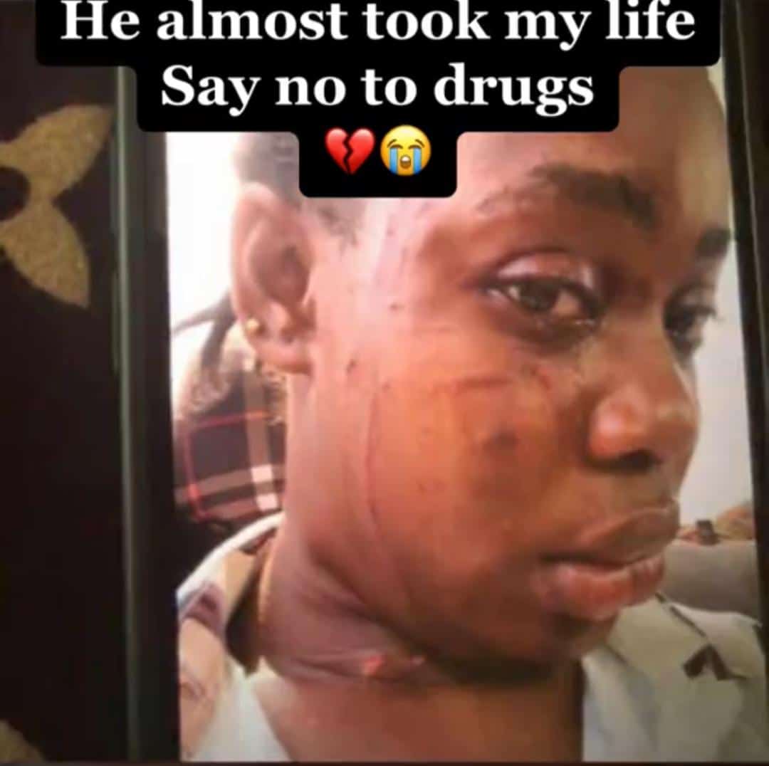 Lady visit to boyfriend's house, shares shocking before and after look