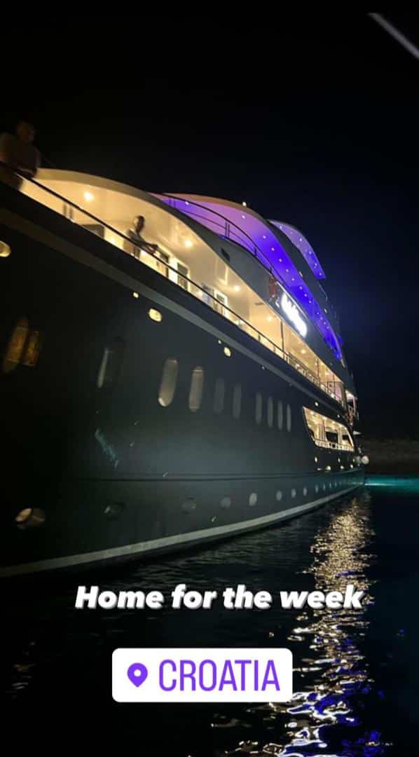 Davido crowns himself new title as he goes on one week yacht cruise (Video)