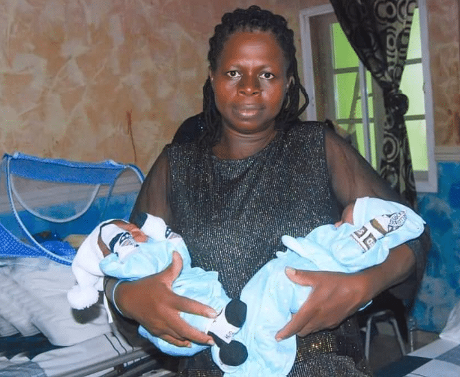 "Mama ejima sister” - Woman overjoyed as sister welcomes twins after 22 years of marriage