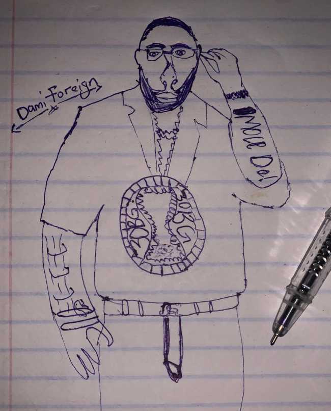 "It took me 15 hours" — Fan draws a spectacular portrait of Davido, netizens react