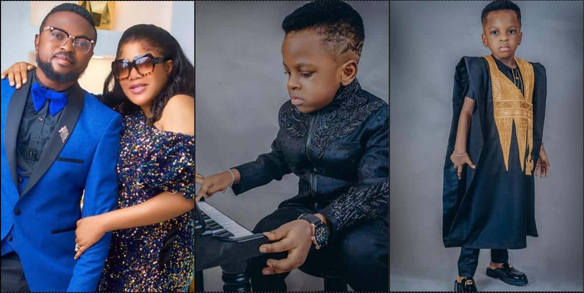 Toyin Abraham and husband affirm love for son as he marks 4th birthday (Video)