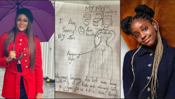 Busola Dakolo gushes as she receives thoughtful apology note from daughter
