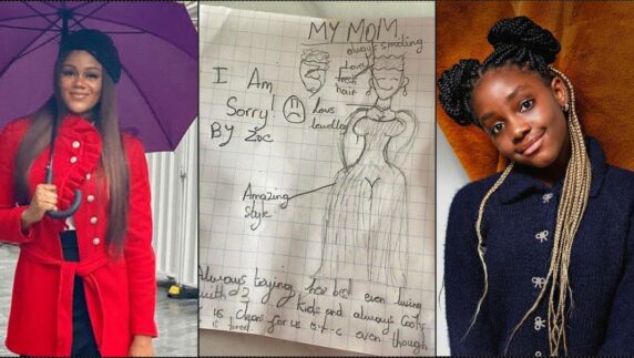 Busola Dakolo gushes as she receives thoughtful apology note from daughter