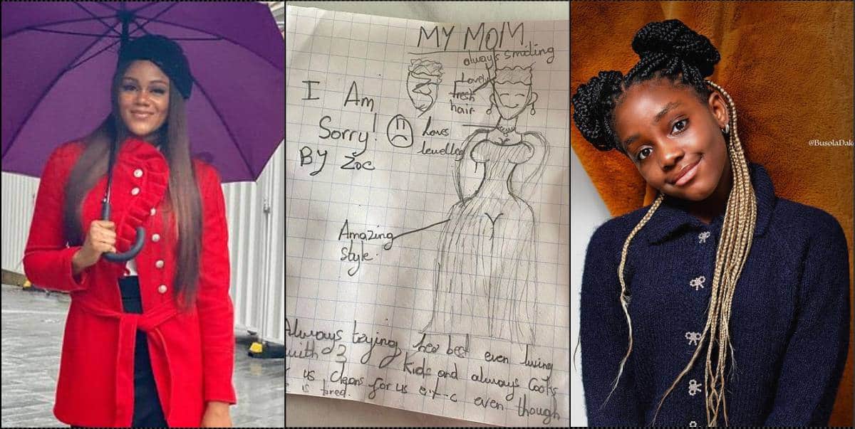 Busola Dakolo gushes as she receives thoughtful apology note from daughter