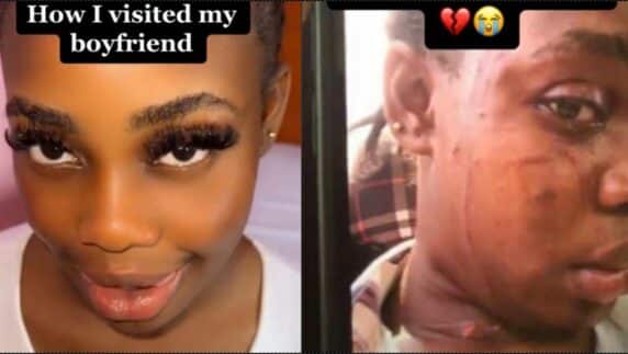 Lady visit to boyfriend's house, shares shocking before and after look