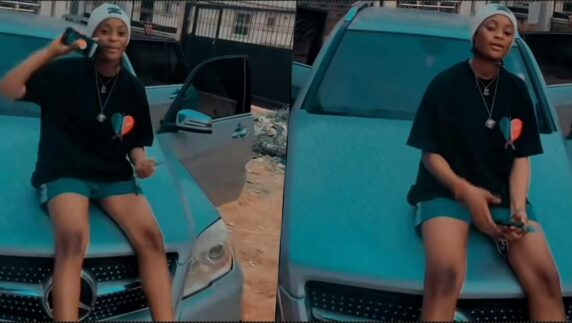 "Ladies stop wasting time billing boys, do yahoo" — Man says as he celebrates sister for buying Benz (Video)