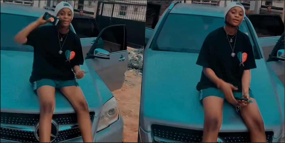 "Ladies stop wasting time billing boys, do yahoo" — Man says as he celebrates sister for buying Benz (Video)