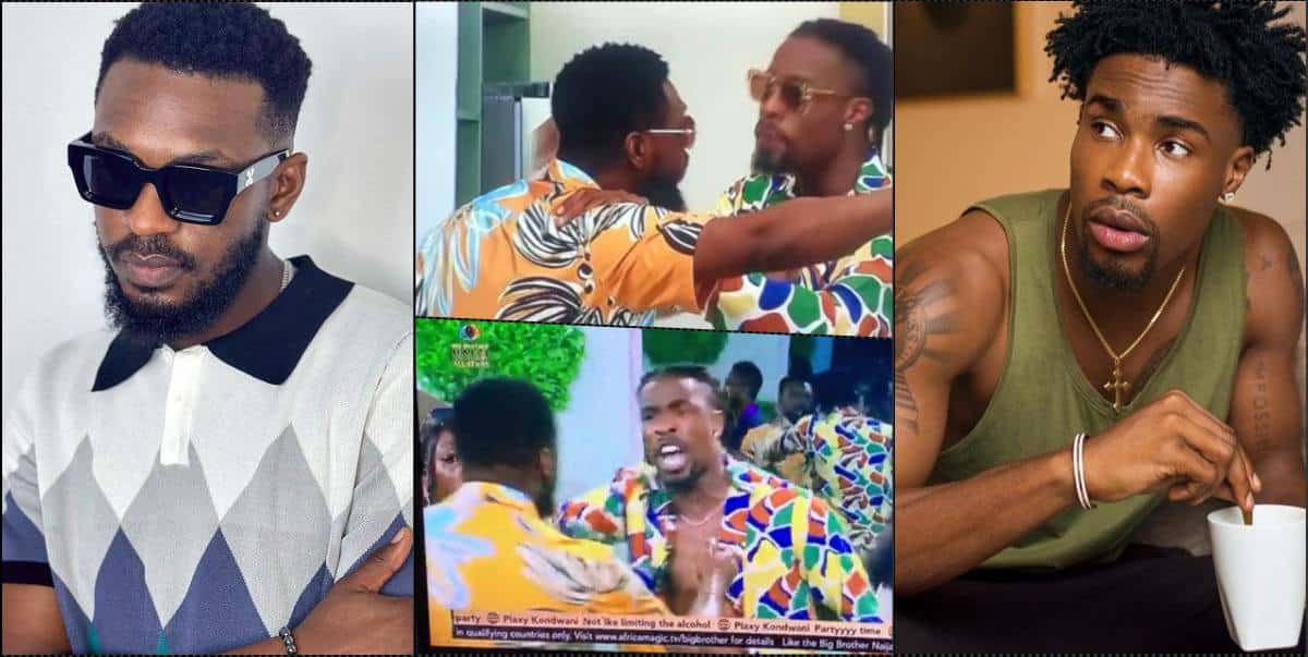 Adekunle and Neo clash over drinks during pool party (Video)