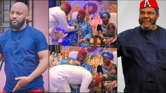 "Most handsome 76 year old man alive" — Yul Edochie hails father, Pete (Video)