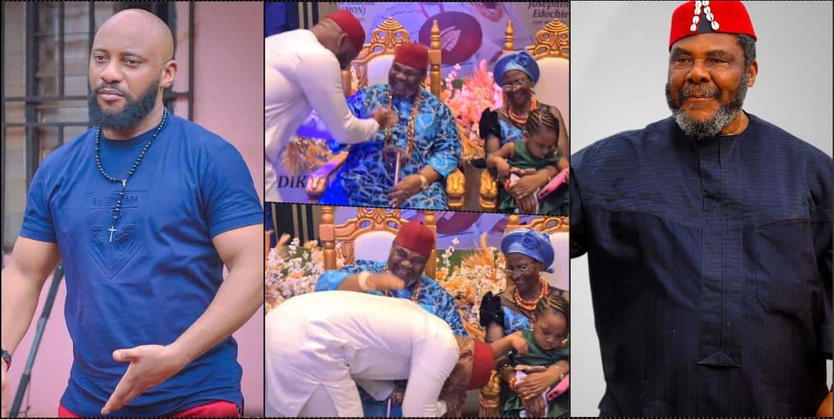 "Most handsome 76 year old man alive" — Yul Edochie hails father, Pete (Video)