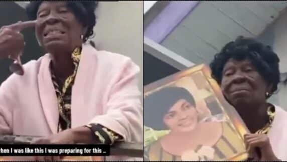"Prepare your this, it's not easy" — Aged woman recounts how beautiful she was in her youthful age (Video)