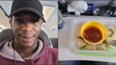 Daniel Regha boards flight with ‘yam and palm oil’ to avoid poor airline's refreshments