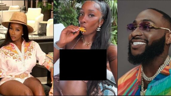 Davido's alleged side chic, Anita Brown flaunts baby bump (Video)