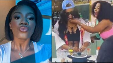 Mercy Eke teases Angel as she cooks for Soma in a cute outfit (Video)