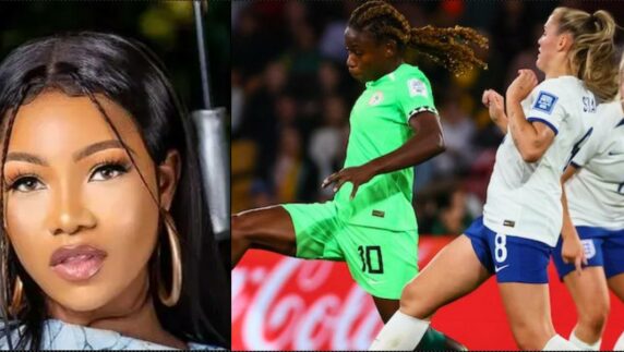 Tacha loses N500K bet as Super Falcons lose against England