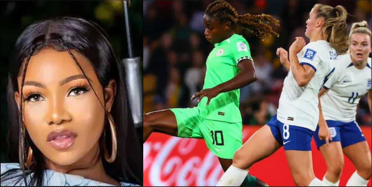 Tacha loses N500K bet as Super Falcons lose against England