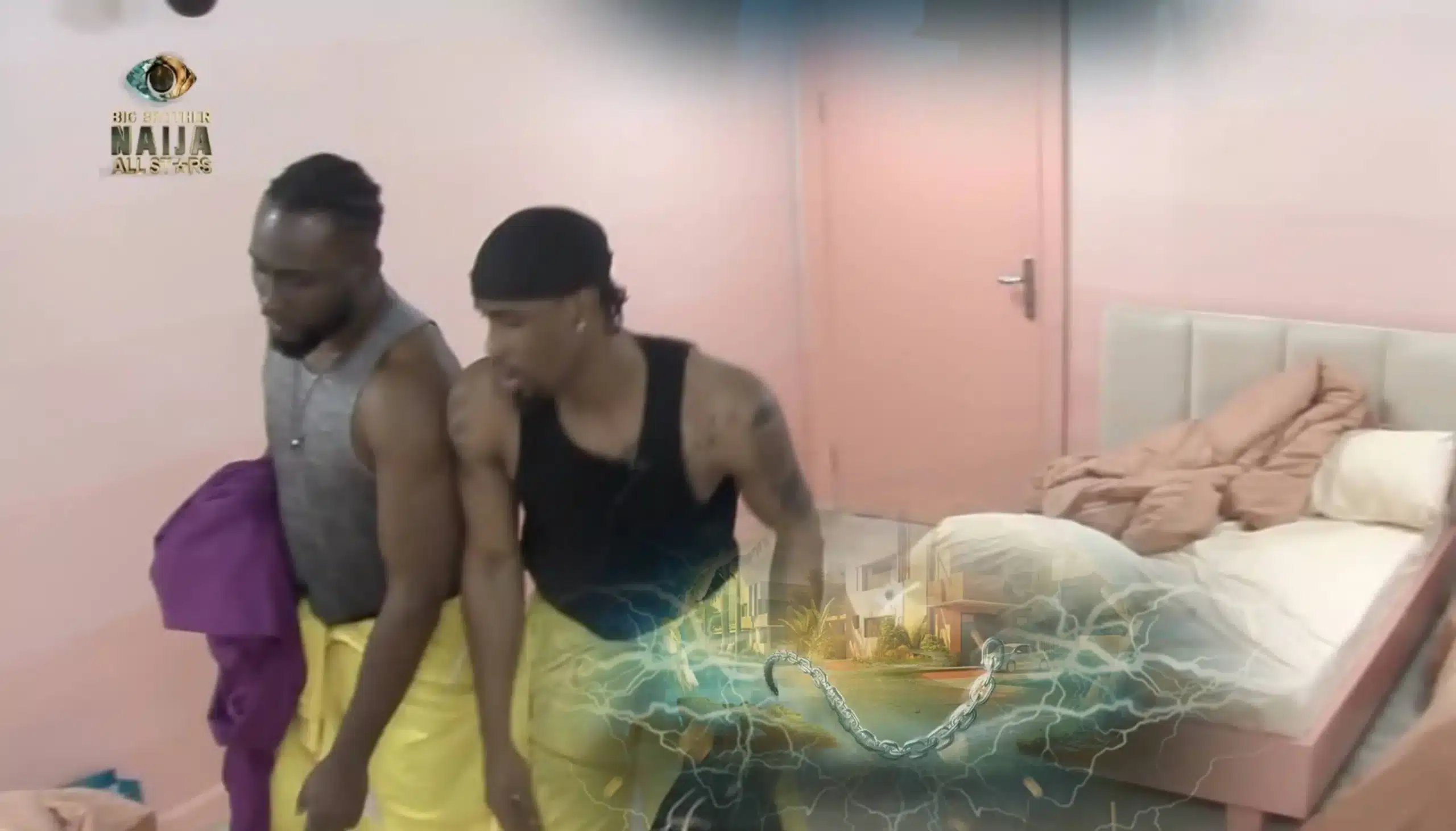 BBNaija Day 45: Ship and bedroom shenanigans, Pere in onesie jail with Neoenergy while navigating love triangle...
