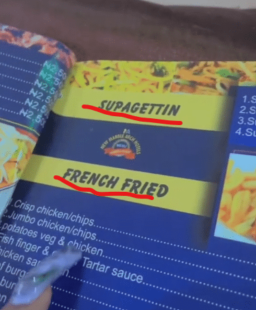 "I no fit chop for here, person fit order rice make dem go bring pepper soup"