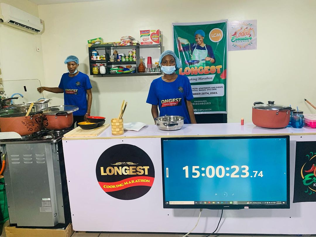 Ibadan-based chef marathon cooking 