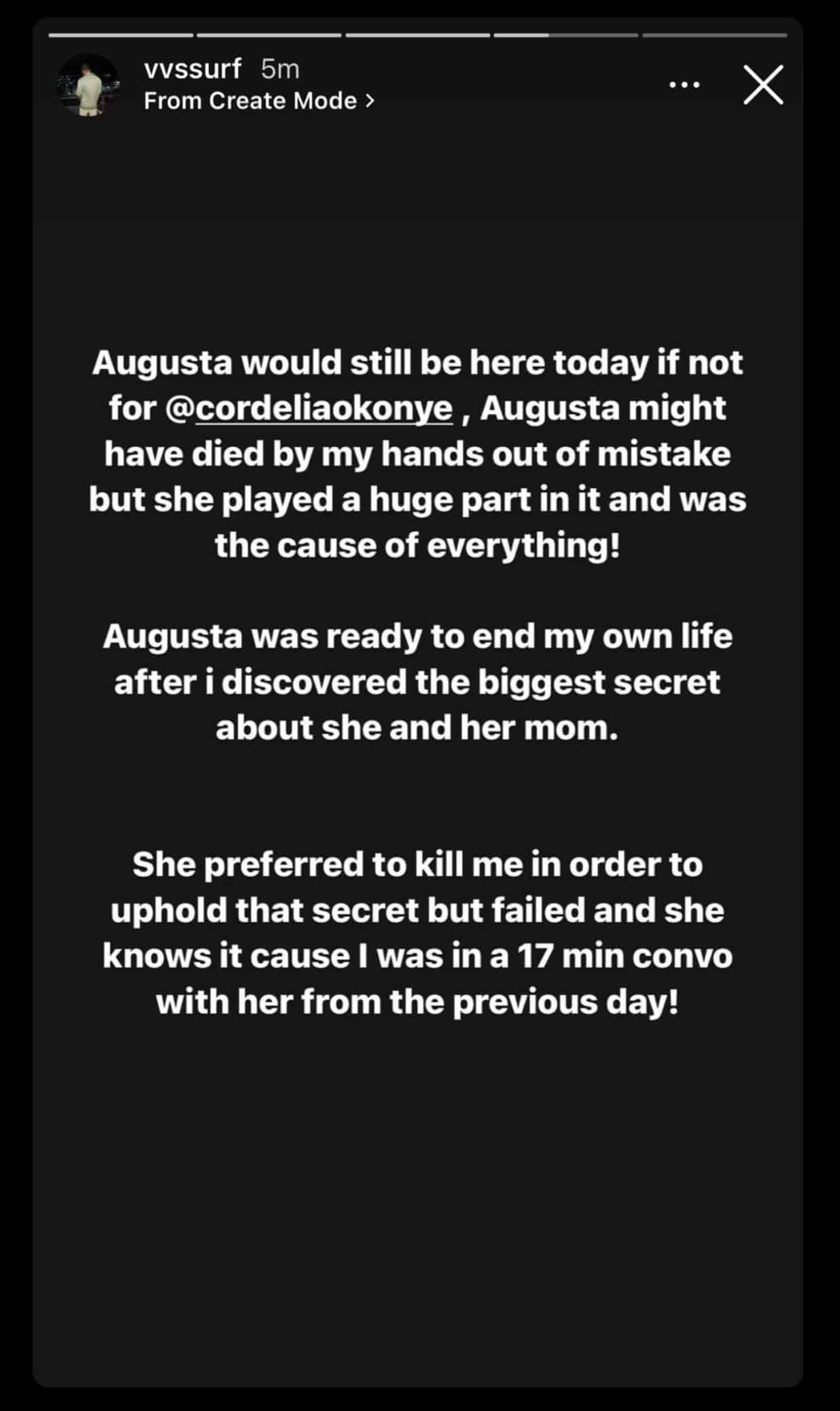 Killaboi’s blames Austa’s mother for her daughter’s murder.