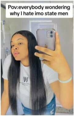 Lady leaks WhatsApp chat, discloses why she hates Imo State men (Screenshot)