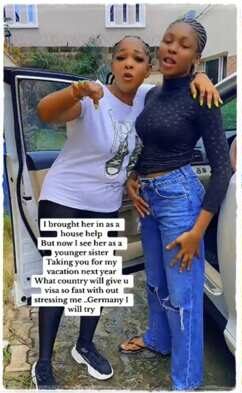 "I will fly her to Germany" - Lady promises her maid