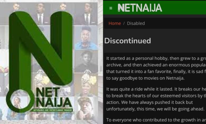 NetNaija sadly announces ending movie and series uploads on the website for download while reflecting on the thrills while it lasted.