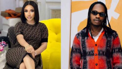 "I will suggest you shut up, you look prettier with your mouth closed" – Tonto Dikeh slams Naira Marley