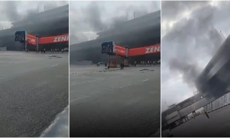 JUST IN: Fire guts Lagos international airport (Video)