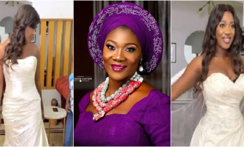 "12 years after, my wedding gown still fits" - Mercy Johnson says as she rocks gown