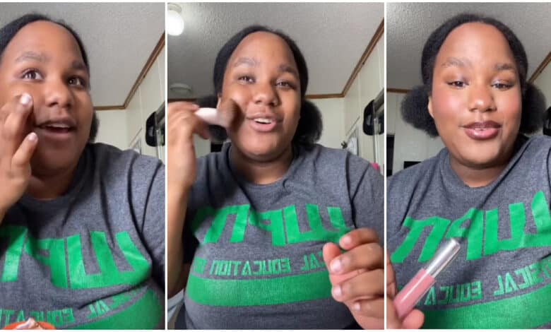 Lady leaves many confused as she prepares to attend her boyfriend's wedding to her aunt (Video)