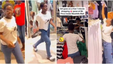"Is your crush there" - Reactions as girl goes on free 1 minute shopping spree, sluggishly picks items