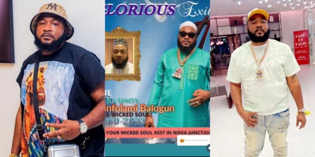 Angry Nigerians trend 'fake' obituary poster of Sam Larry after Mohbad's body was exhumed