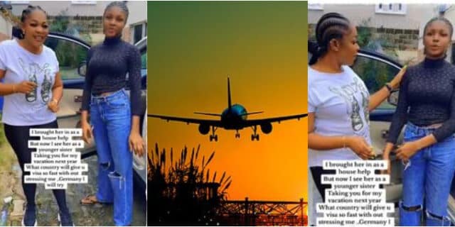 "I will fly her to Germany" - Lady promises her maid