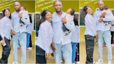 "BSC degree, husband, and children bagged" - Lady shares love story with man who paid her fees, proudly flaunts 2 kids (Video)