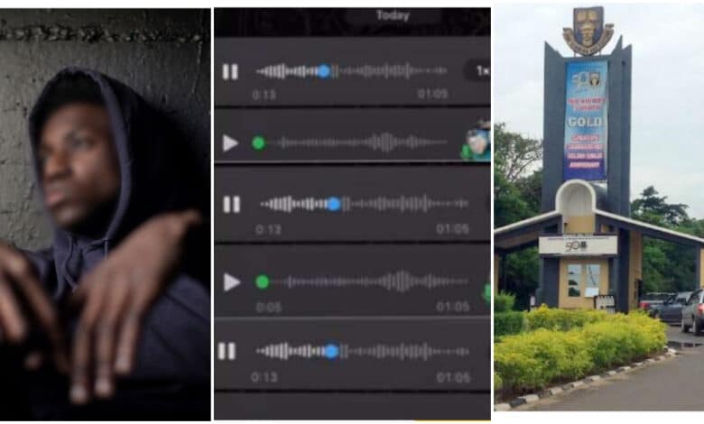 "I take God beg una, make nobody check my result for me" - Student's voice note sparks buzz as he warns coursemates on group chat during result release (Video)