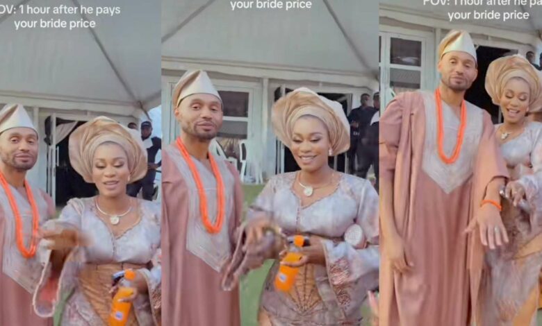 Bride husband Asoebi girls