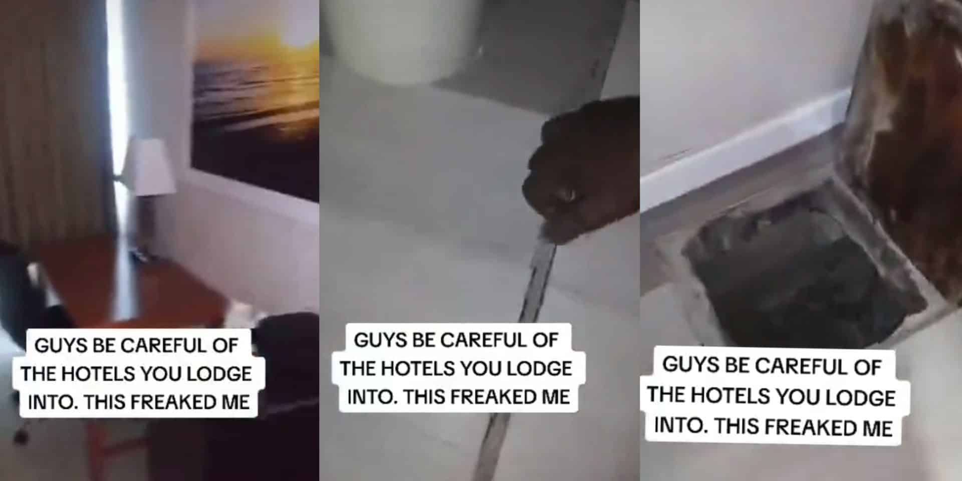 Man raises alarm as he discovers hidden underground tunnel in hotel